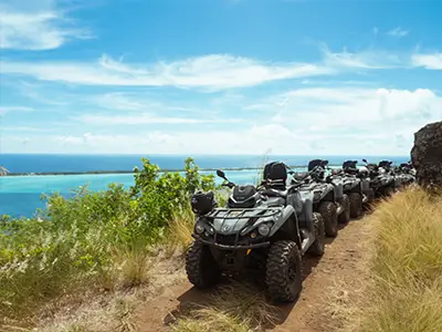 Quad Can Am ATV action montagne Bora Bora