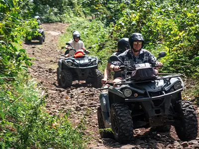 Combo safari montagne ATV quad jet ski Moana Adventure Tours