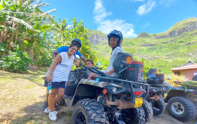 ATV Quad Riding Faanui Valley Bora Bora