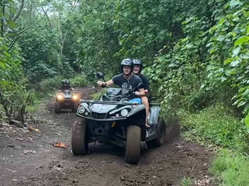ATV Tour Guest at Scenic Viewpoint Bora Bora