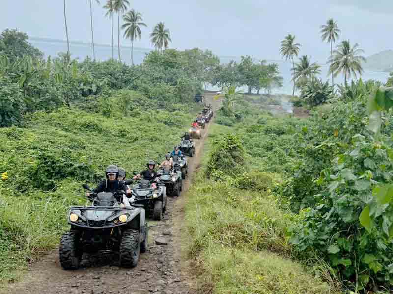Polynesia Bora Bora ATV Quad Island Safari Guest